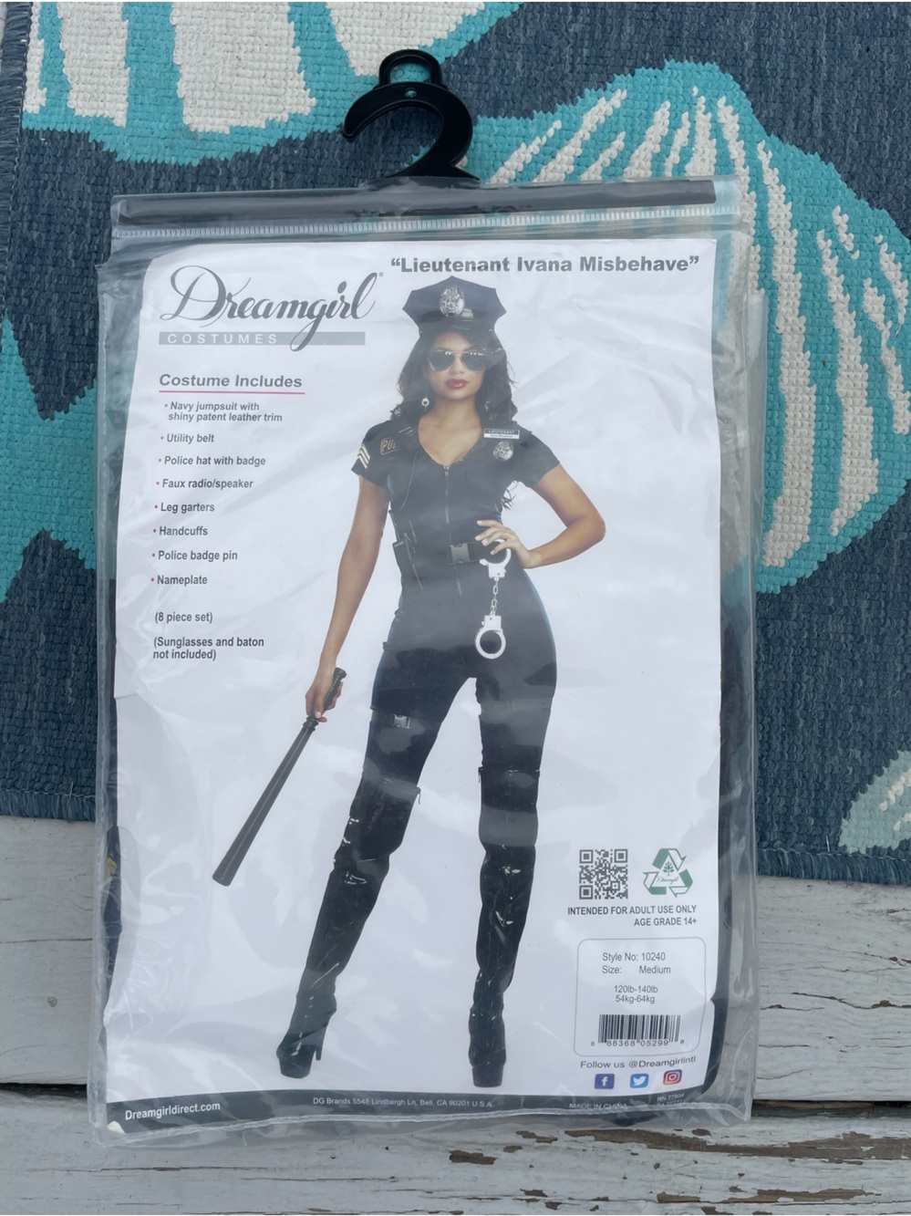 Dreamgirl Black Police Officer Costume for Kids